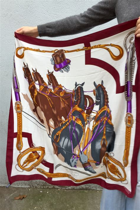 hermes squeeze scarf|vintage hermes scarf horse.